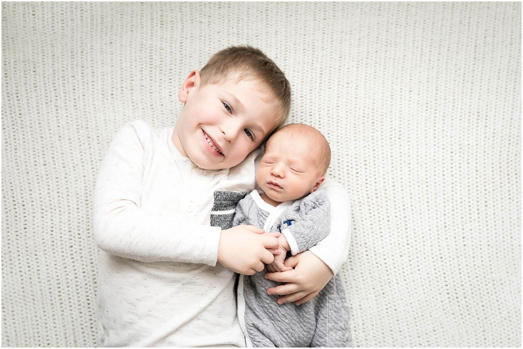 newborn baby boy with big brother. pittsburgh photographer